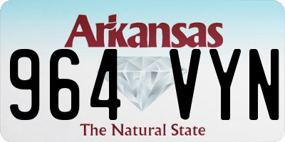 AR license plate 964VYN