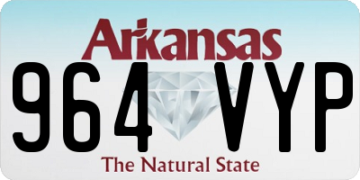 AR license plate 964VYP
