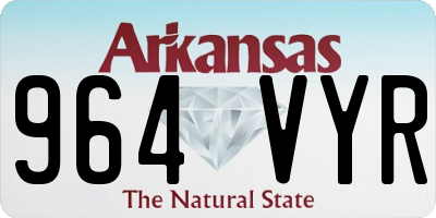 AR license plate 964VYR