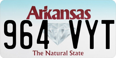 AR license plate 964VYT