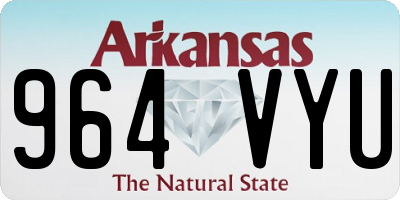 AR license plate 964VYU