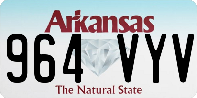 AR license plate 964VYV