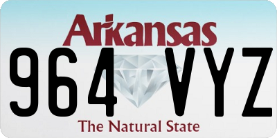 AR license plate 964VYZ