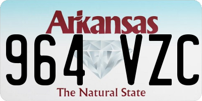 AR license plate 964VZC