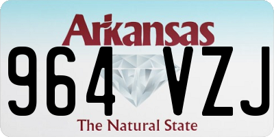 AR license plate 964VZJ
