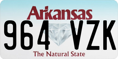 AR license plate 964VZK