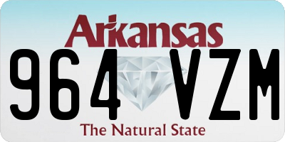 AR license plate 964VZM