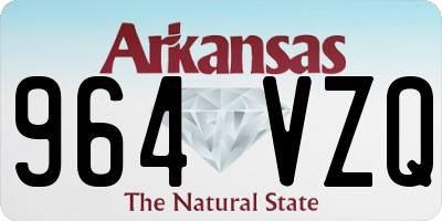 AR license plate 964VZQ