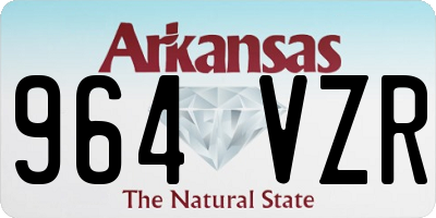 AR license plate 964VZR