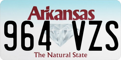 AR license plate 964VZS