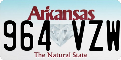 AR license plate 964VZW