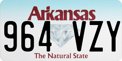 AR license plate 964VZY