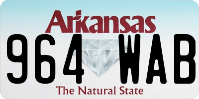AR license plate 964WAB