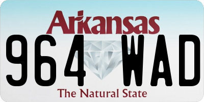 AR license plate 964WAD