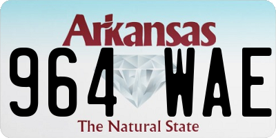AR license plate 964WAE