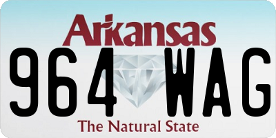 AR license plate 964WAG