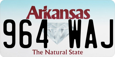 AR license plate 964WAJ