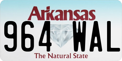 AR license plate 964WAL