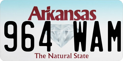 AR license plate 964WAM