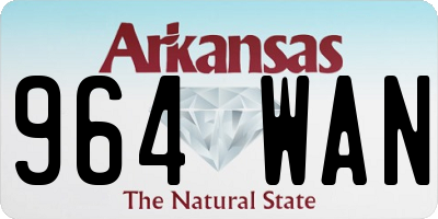 AR license plate 964WAN