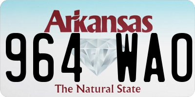 AR license plate 964WAO