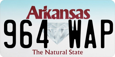 AR license plate 964WAP