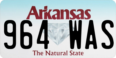 AR license plate 964WAS