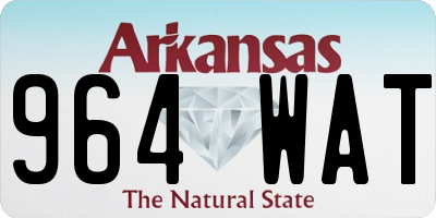 AR license plate 964WAT