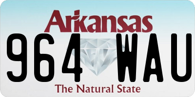 AR license plate 964WAU