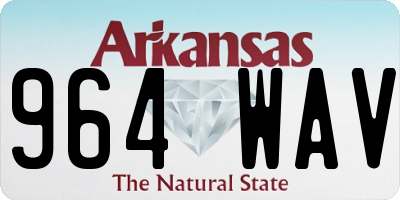 AR license plate 964WAV