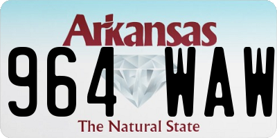 AR license plate 964WAW