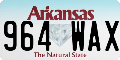 AR license plate 964WAX