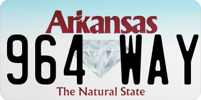 AR license plate 964WAY