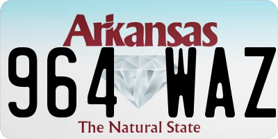 AR license plate 964WAZ
