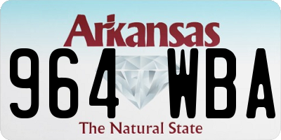 AR license plate 964WBA