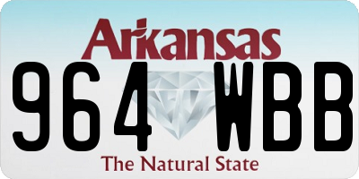 AR license plate 964WBB