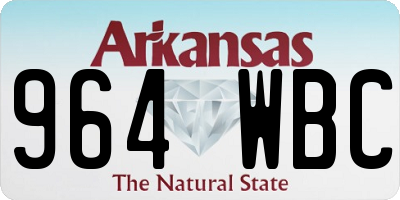 AR license plate 964WBC