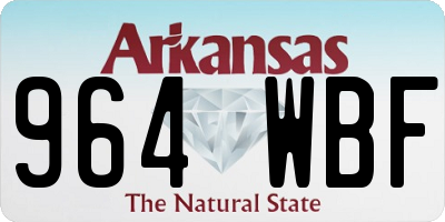 AR license plate 964WBF