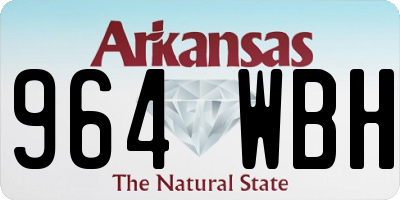 AR license plate 964WBH