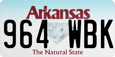 AR license plate 964WBK