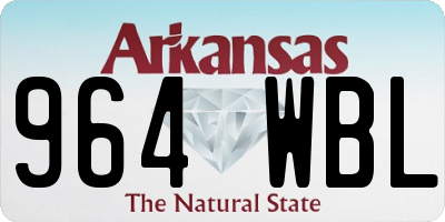 AR license plate 964WBL