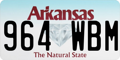 AR license plate 964WBM
