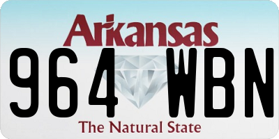 AR license plate 964WBN