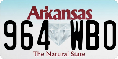 AR license plate 964WBO
