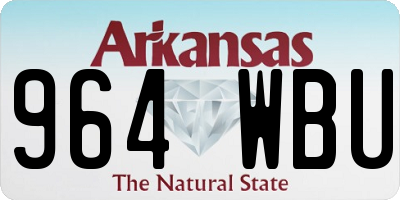 AR license plate 964WBU