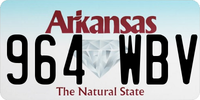 AR license plate 964WBV