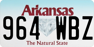 AR license plate 964WBZ