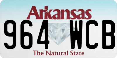 AR license plate 964WCB