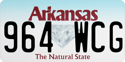 AR license plate 964WCG