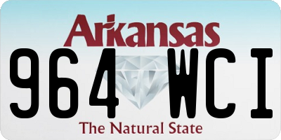 AR license plate 964WCI